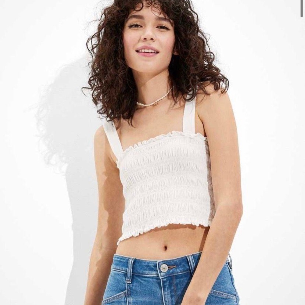 American Eagle ruffle tank